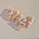 JMEOWIO 3D Nagelsticker Schmetterling Nail Art Sticker Selbstklebend Nagelaufkleber 5D Stereoskopische Decoratie Nageldesign Zubehör 1 Blatt