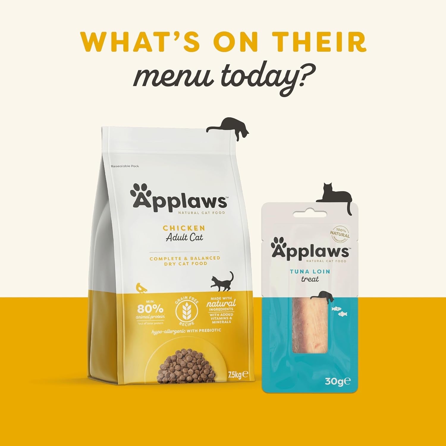 Applaws 100% natuurlijk premium natvoer voor katten, kippenbouillon, selectie voor volwassen katten - 4 dozen (12 x 70 g)