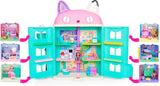 Gabby's Dollhouse Deluxe kamer, Purr-Ific speelkamer, speelkamer met Carlita speelgoedauto, 2 meubelstukken en 2 verrassingsdozen met accessoires, geschikt voor kinderen vanaf 3 jaar Naty Shop poppenhuizen