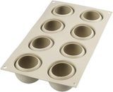 Silikomart, Vorm voor Tartufo-siliconencakes, 8 enkele poorten, Ø 62 H 52 mm Keuken Naty Shop