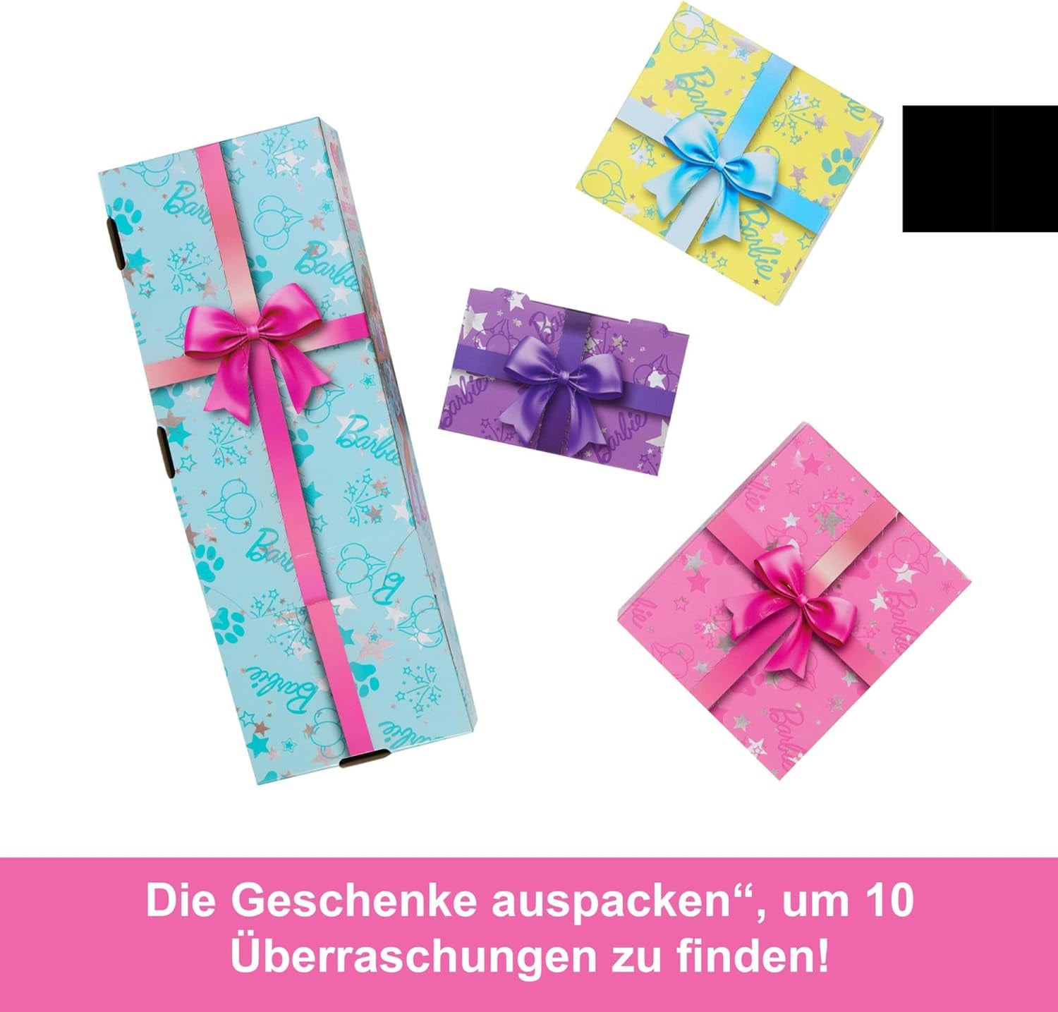 Barbie feestpop zonder doos en accessoires Birthday Pet Series 10 Surprise Party Star Set inclusief kleurveranderingseffect en taartdecoraties JFG72