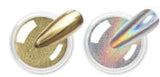 BISHENGYF Silver Chrome Nail Powder – Metal Holo Chromfarbener Nagelpuder, 1G Cromepulver Nägel Glitzer Glänzende Silver Nagelpulver Spiegeleffekt Pigment Nagelkunst, DIY-Design-Dekor Frauen Gift