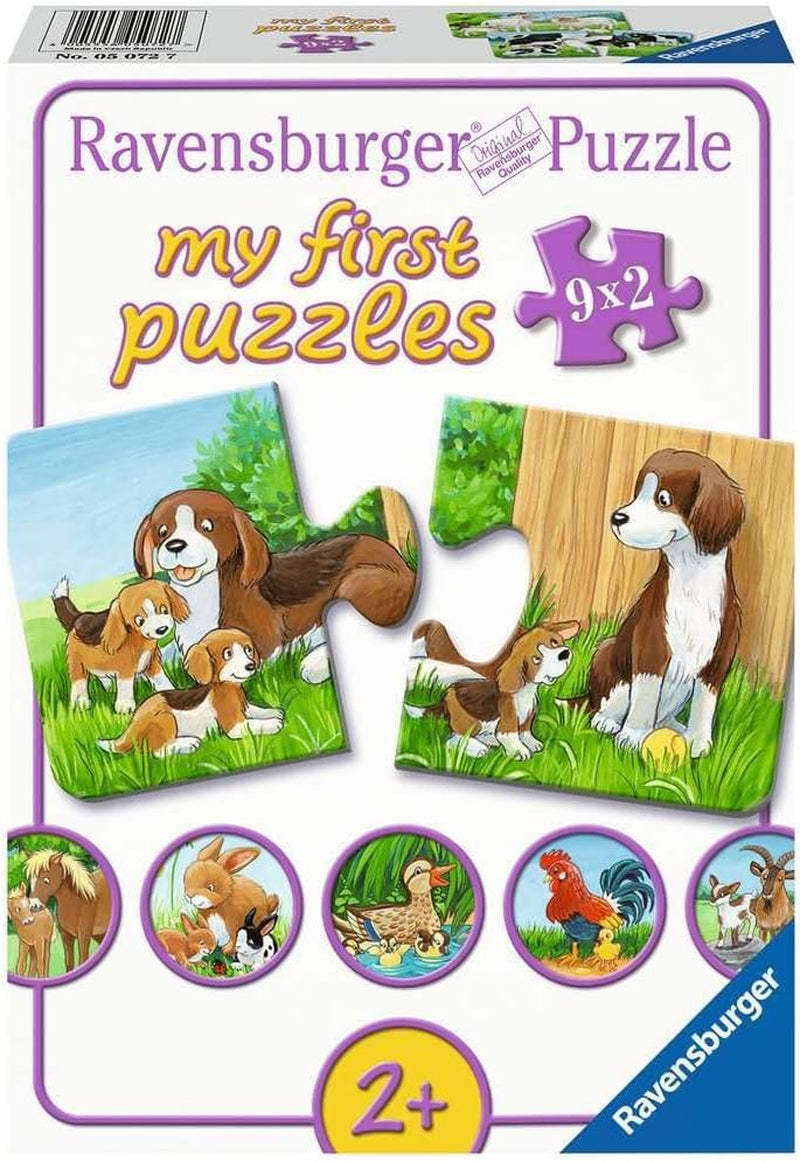 Ravensburger puzzel voor kinderen - 05072 Families van boerderijdieren - Mijn eerste 9X2 puzzel - Puzzel voor kinderen van 2 jaar Naty Shop Standaardtitel