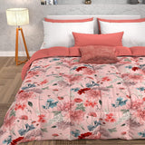 PETTI Artigiani Italiani - Winterquilt, Winterquilt, Eenvoudige quilt, Dubbelzijdig, Monocolor en digitaal printen, 100% anti-allergische microvezel, Made in Italy Quilts en quilts Naty Shop Floral 19 Powder 160 X 190 Cm