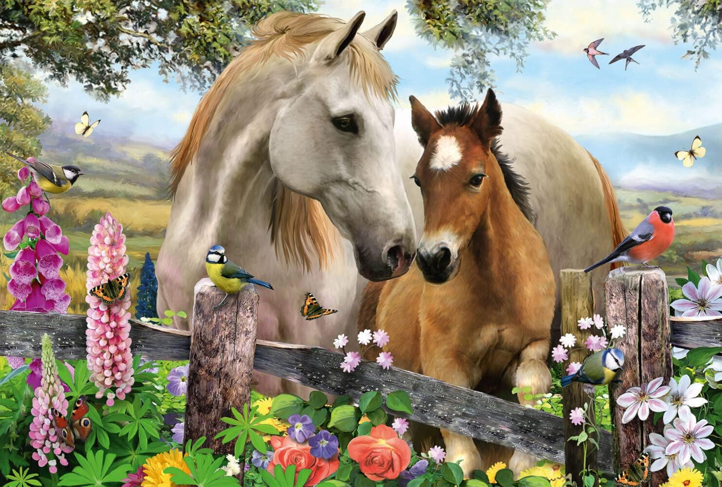 Schmidt Spiele merrie en veulen, puzzel voor kinderen 150 stukjes Puzzel Naty Shop