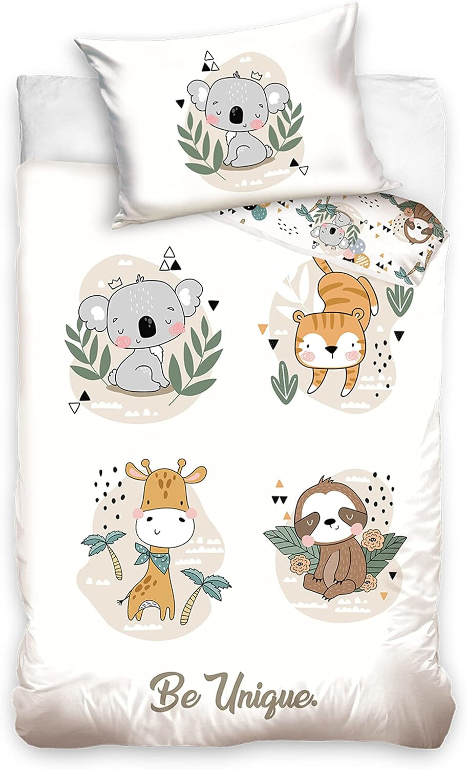 Beddengoed voor jongens, diverse motieven, 100% katoen Beddengoed - kinderen Naty Shop Dieren
