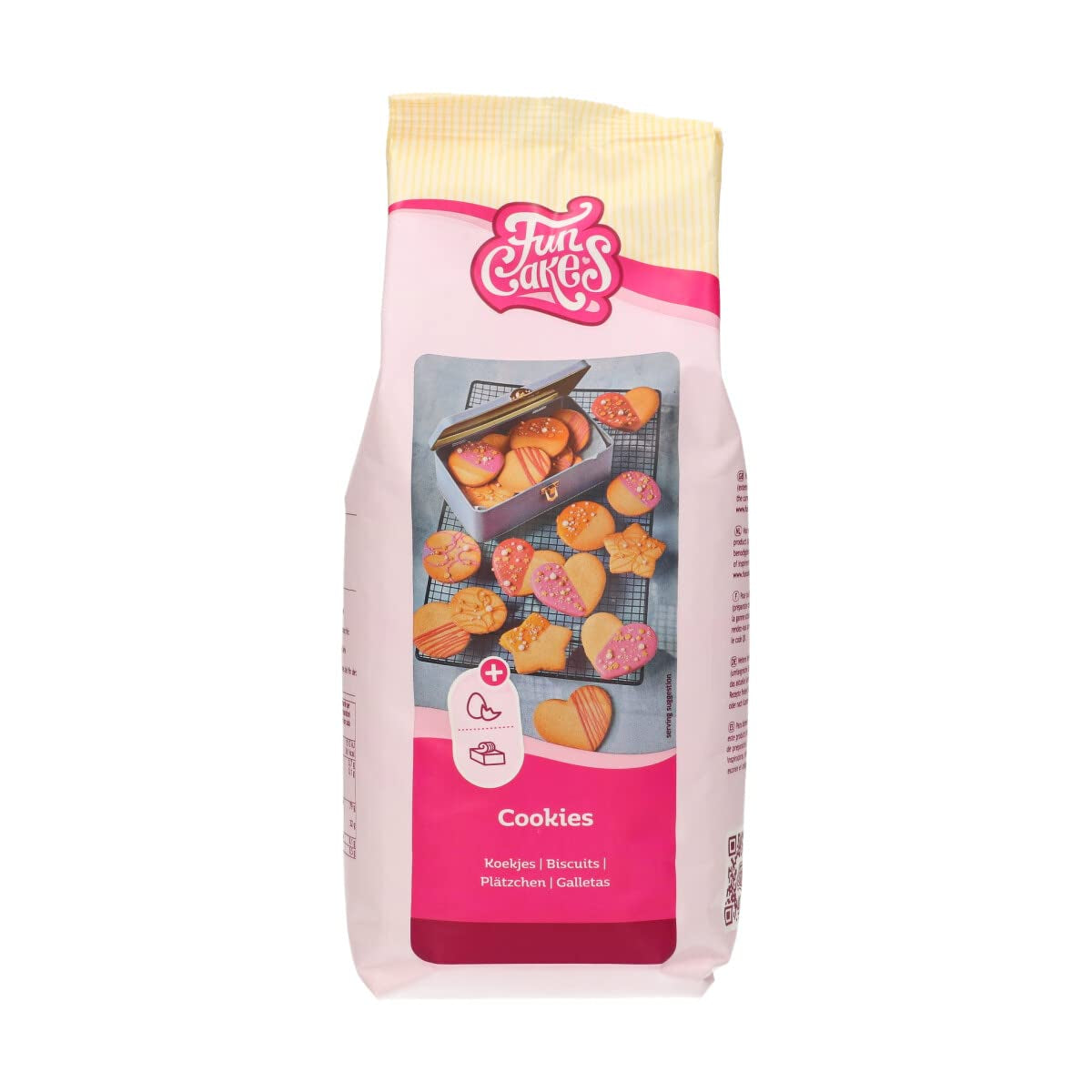 Funcakes Mix Für Kekse: Einfach Zu Verwendende, Knusprige Und Knusprige Kekse, Perfekt Zum Dekorieren Mit Fondant- Oder Royal Icing, Auch Als Tortenkruste Geeignet, Halal., 1 Kg Mix voor bakken en koken Naty Shop 1 Kg (1Er Pack) Boter
