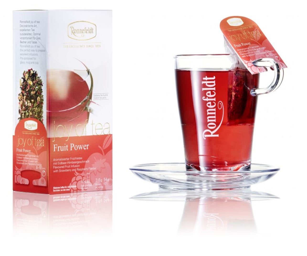 Fruit Power "Joy of Tea" - Fruitthee met aardbei- en frambozensmaak, 15 theezakjes, 54 g