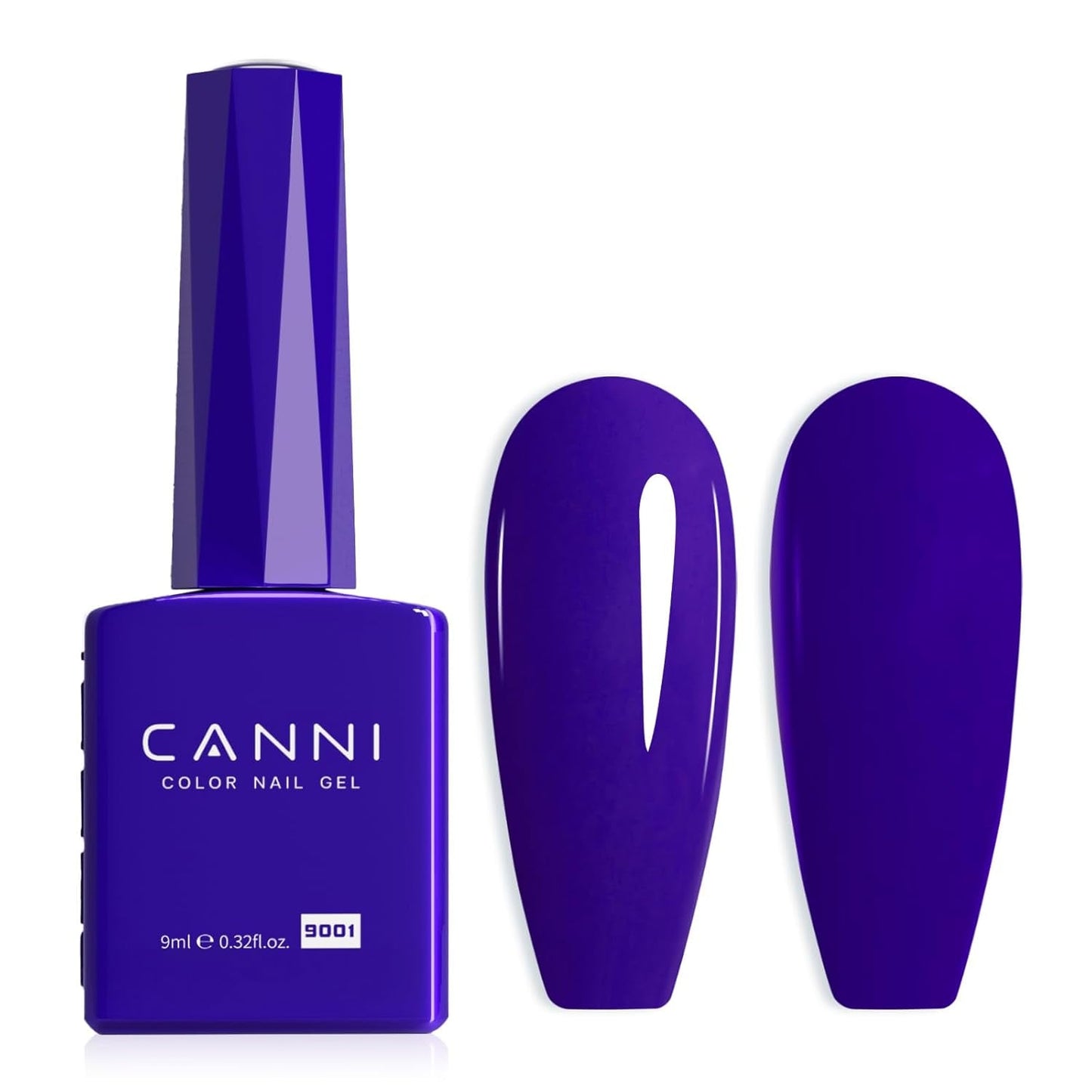 CANNI gel nagellak, semi-permanent, donkerpaars, nagellak, UV-gel, losweken, manicure