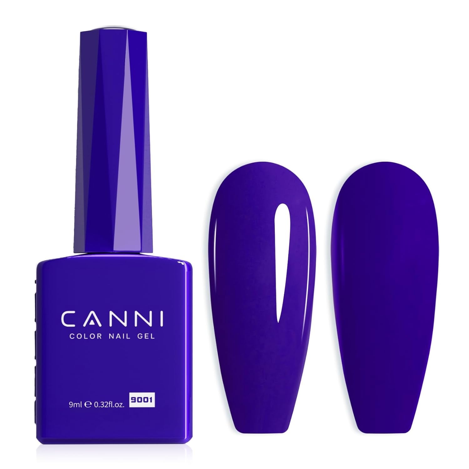CANNI gel nagellak, semi-permanent, donkerpaars, nagellak, UV-gel, losweken, manicure