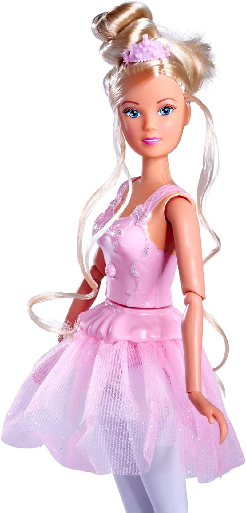 Simba 105733603 - Steffi Love Dancing Ballerina, Steffi als ballerinapop met dierenvriendje en draaibare rok, speelpop 29 cm, vanaf 3 jaar