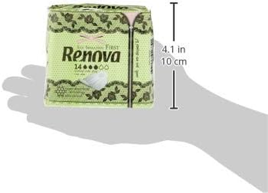 Renoveer de eerste normale kompressen met vleugels | 14 tabletten | Ultradun en superabsorberend