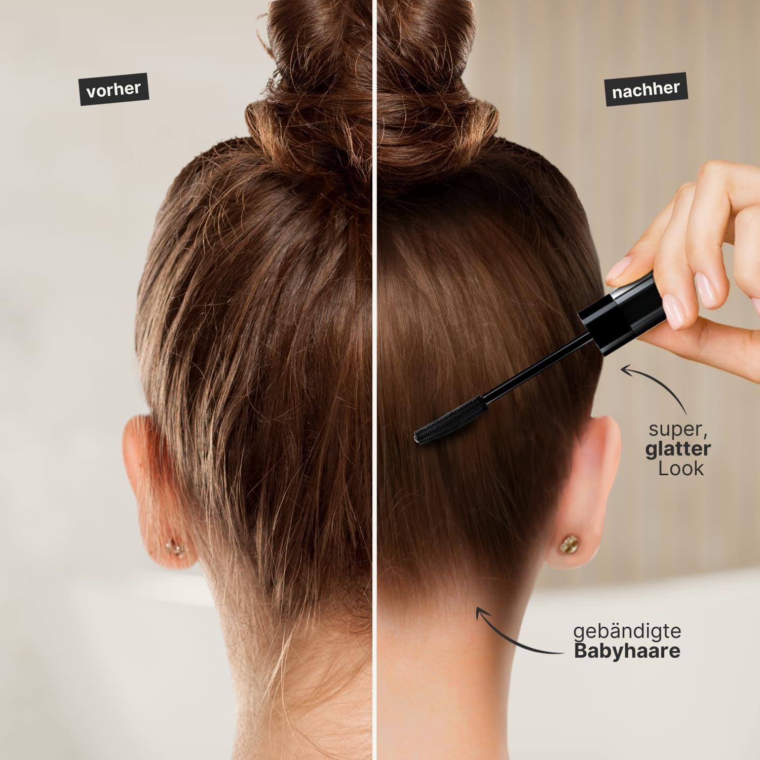 IMPERIO Hair Finishing Stick voor babyhaar - Premium mascara voor babyhaar om fijn en gebroken haar te temmen - 12ml Transparante Haarverf Naty Shop