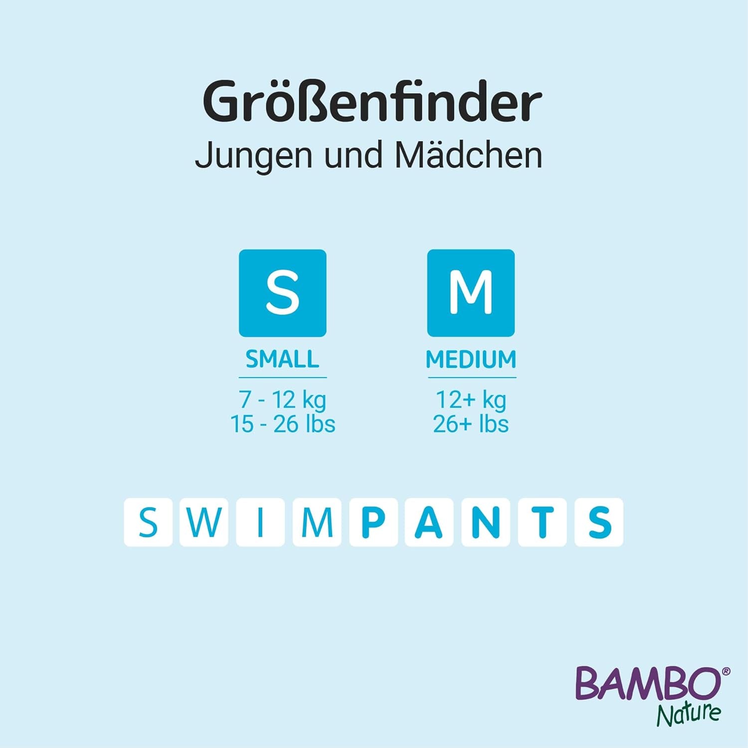 Bambo Nature Babyzwemluiers, maat S (7-12 kg), 12 luiers | Secure Fit Wegwerp Zwemluiers | Waterdicht comfort tijdens waterspelen