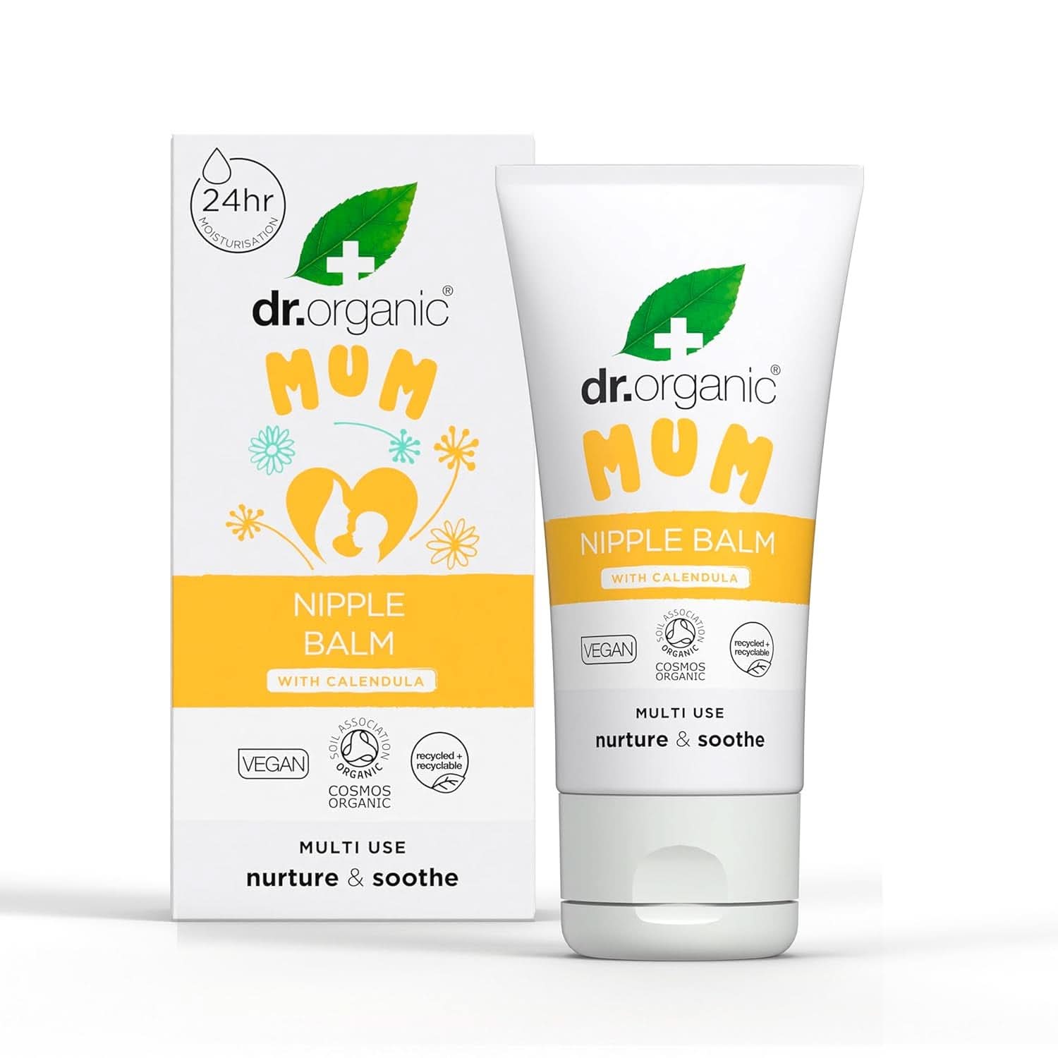 Dr Organic Tepelbalsem met Calendula, Lanoline, Natuurlijk reliëf, Voor wonden en gebarsten tepels, 30 ml Accessoires Voeding en borstvoeding Bebe Naty Shop