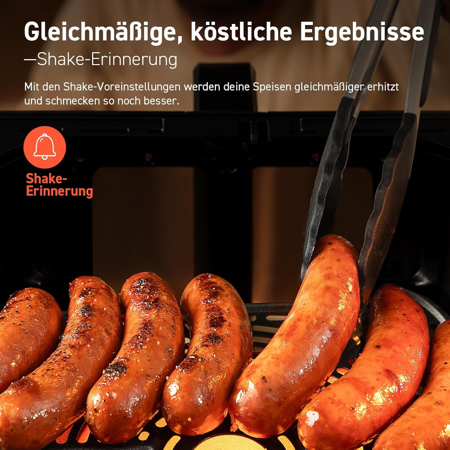COSORI Heteluchtfriteuse Airfryer, 12-in-1 Luchtfriteuse XXL 6,2L, Heteluchtfriteuse met kijkvenster en roerherinnering, 80 recepten Huishoudelijke apparaten Naty Shop