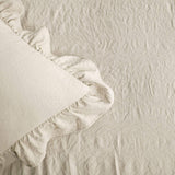 Weelderig decor beddengoedset met ruchesrok 3-delige luxe boerderijbeddengoedset Elegant charmant ruchesdetail Tijdloze stijl en klassiek ontwerp Zacht en lichtgewicht kingsize kingsize Weelderige decorbedden en dekbedden