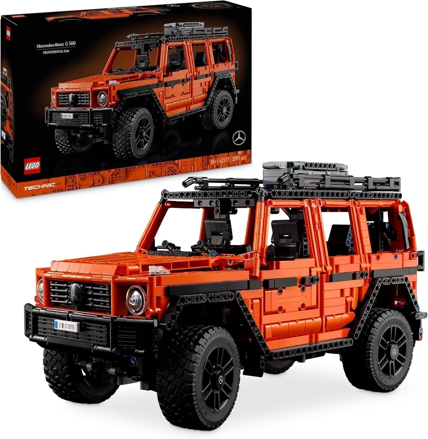 LEGO Technic Mercedes-Benz G 500 Professional Line G-Klasse automodelbouwset Cadeau voor volwassenen Luxe terreinwagenset Mercedes verzamelspeelgoedauto 42177 Bouwsets