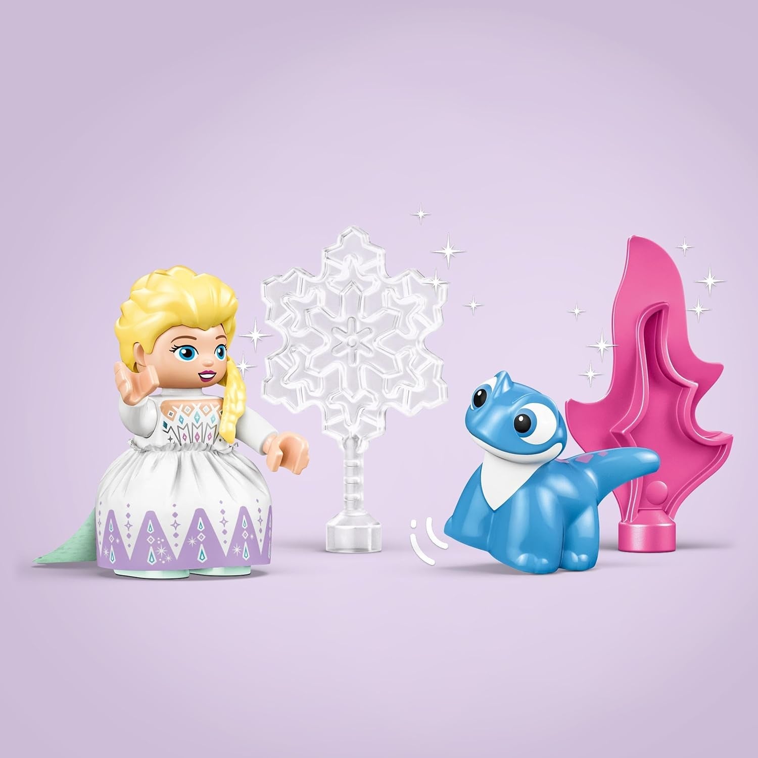 LEGO DUPLO | Disney ELSA en Bruni in het Betoverde Bos, IJskoningin, speelgoed met 4 figuren voor 2-jarigen, kleutercadeau voor meisjes en jongens vanaf 2 jaar, gebaseerd op Frozen 2 10418 Bouwsets Beuche in LEGO-Store