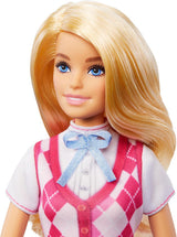Barbie Malibu-pop en accessoires uit Barbie Mysteries: The Secret Horse Adventure, inclusief modepop, afneembare rij-outfit en helm, HXJ38
