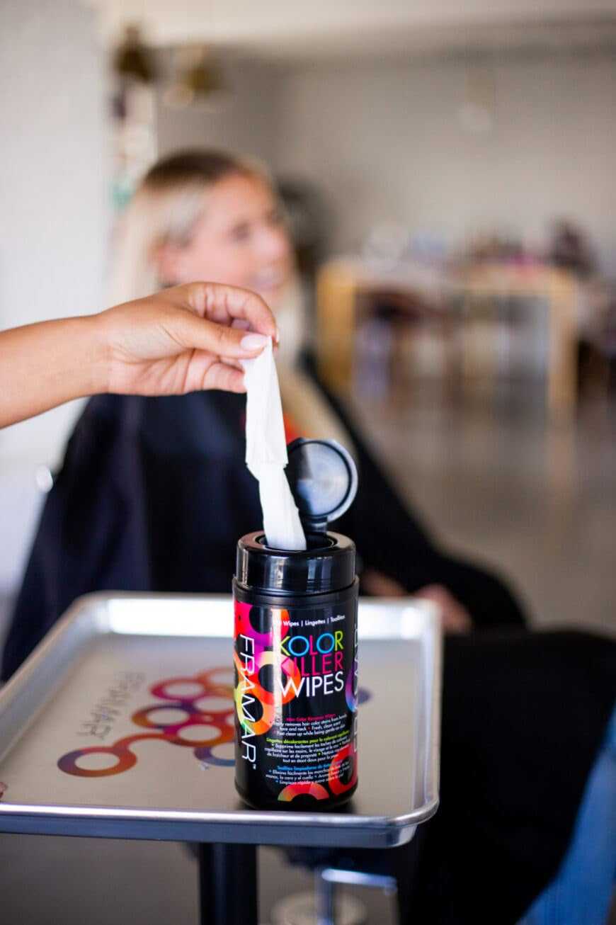 FRAMAR Remover voor geverfd haar - Remover voor geverfd haar, Remover voor geverfd haar, Remover voor geverfd haar, Accessoires voor het verven van haar, Remover voor geverfd haar, Remover voor geverfd haar - 100 doekjes Haarverf Naty Shop