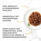 Gourmet Gold Délicatesse en Sauce Rund- en Kip Natvoer voor katten, 12 stuks (12 x 85 g)