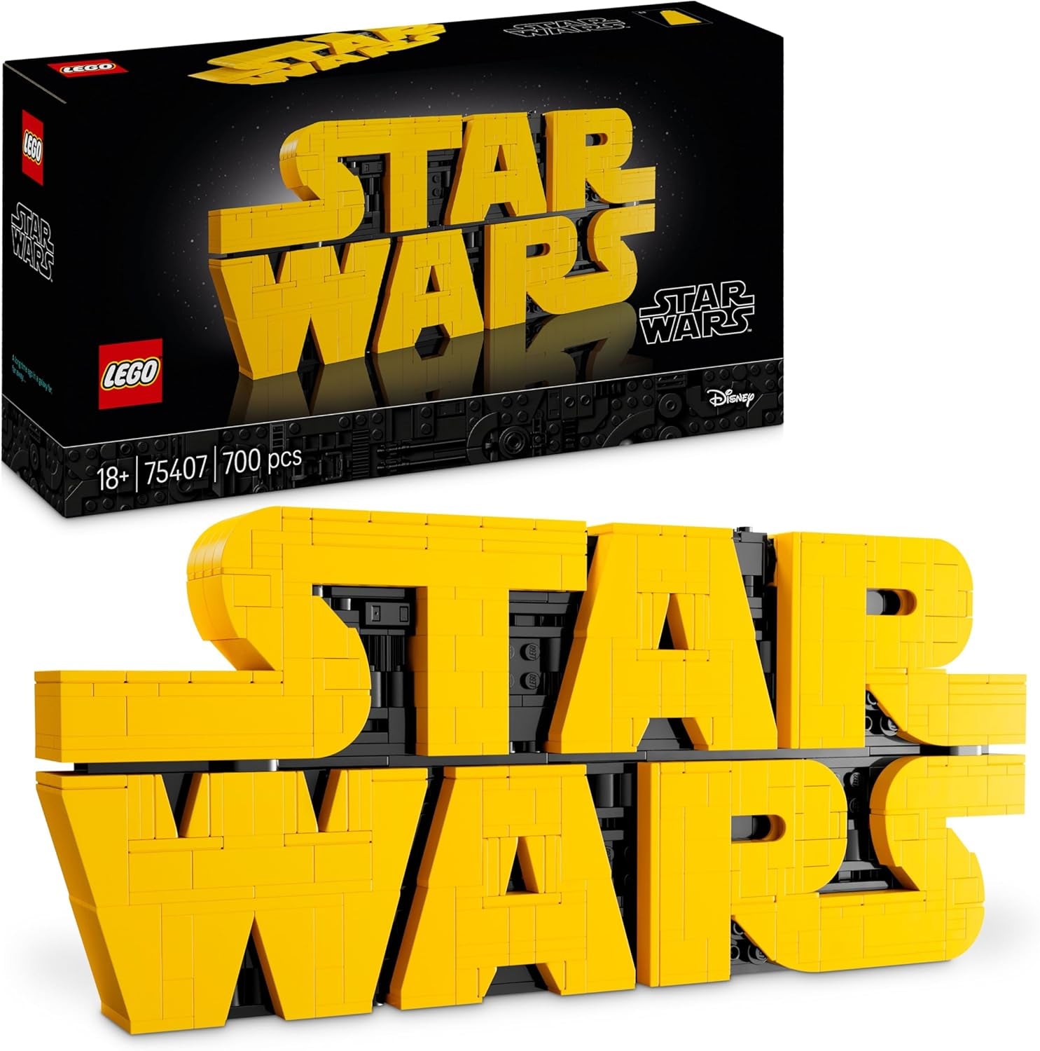 LEGO Star Wars 75407 Star Wars Logo Bricks - Bouwset voor volwassenen - Popcultuurmodel - bureaudisplay - Cadeau-idee voor volwassenen en tienerfans Bouwsets Besuche in LEGO-Store Standaard titel