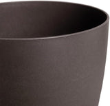 elho The Coffee Collection, ronde binnenpot, 18 cm, gemaakt van koffiedik en gerecycled plastic - bruin/espressobruin