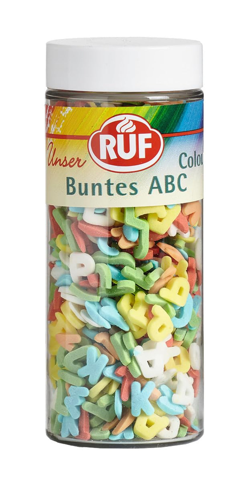 RUF Love Chocolate Chocolade Linzendecoraties, gemaakt van fijne melkchocolade met een knapperig en kleurrijk suikerglazuur, 75g per doos