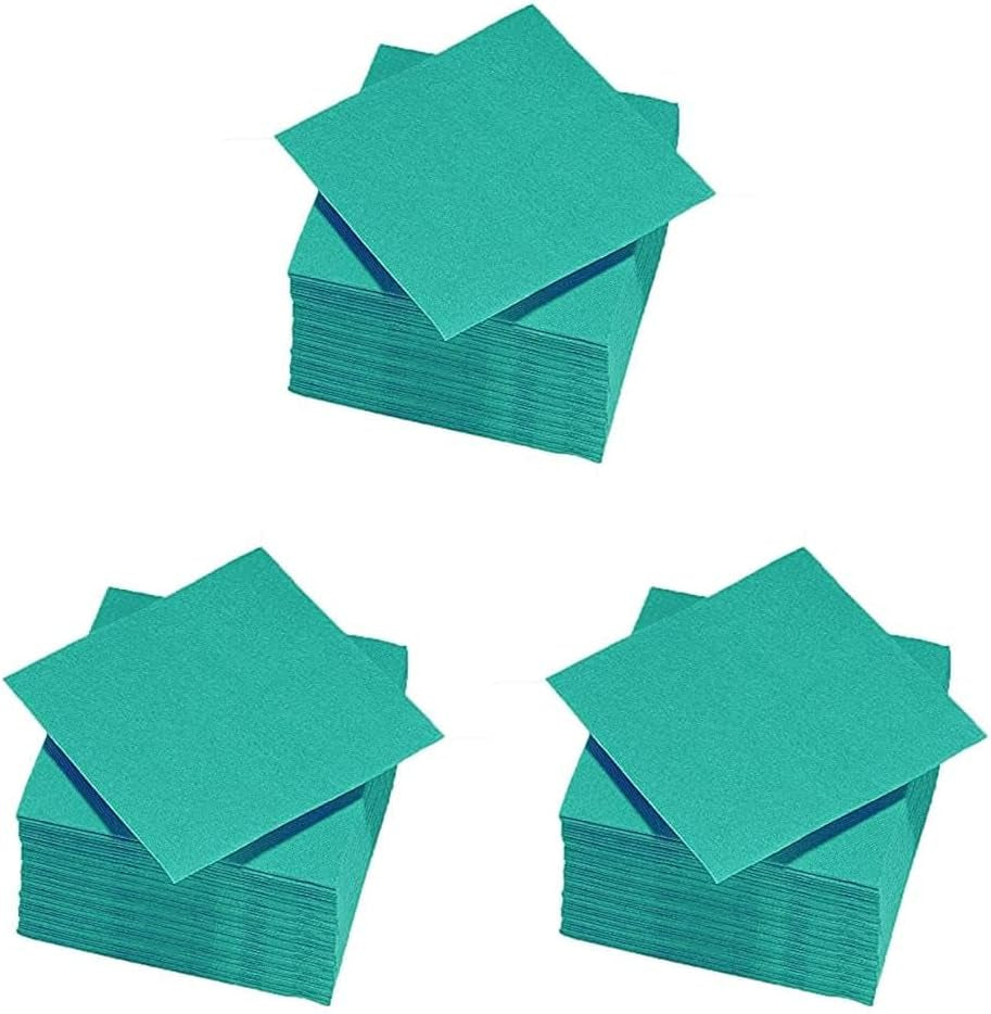 - Tex Touch papieren servetten - Roze kleur - Fsc®-gecertificeerde servetten - Recyclebaar en biologisch afbreekbaar - Pak van 50 roze servetten maat 24 X 24 Cm
