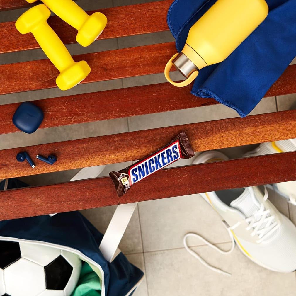Snickers Chocoladereep Pinda Karamel 5 Reep | Snackvoetbal | (1x5x50g)