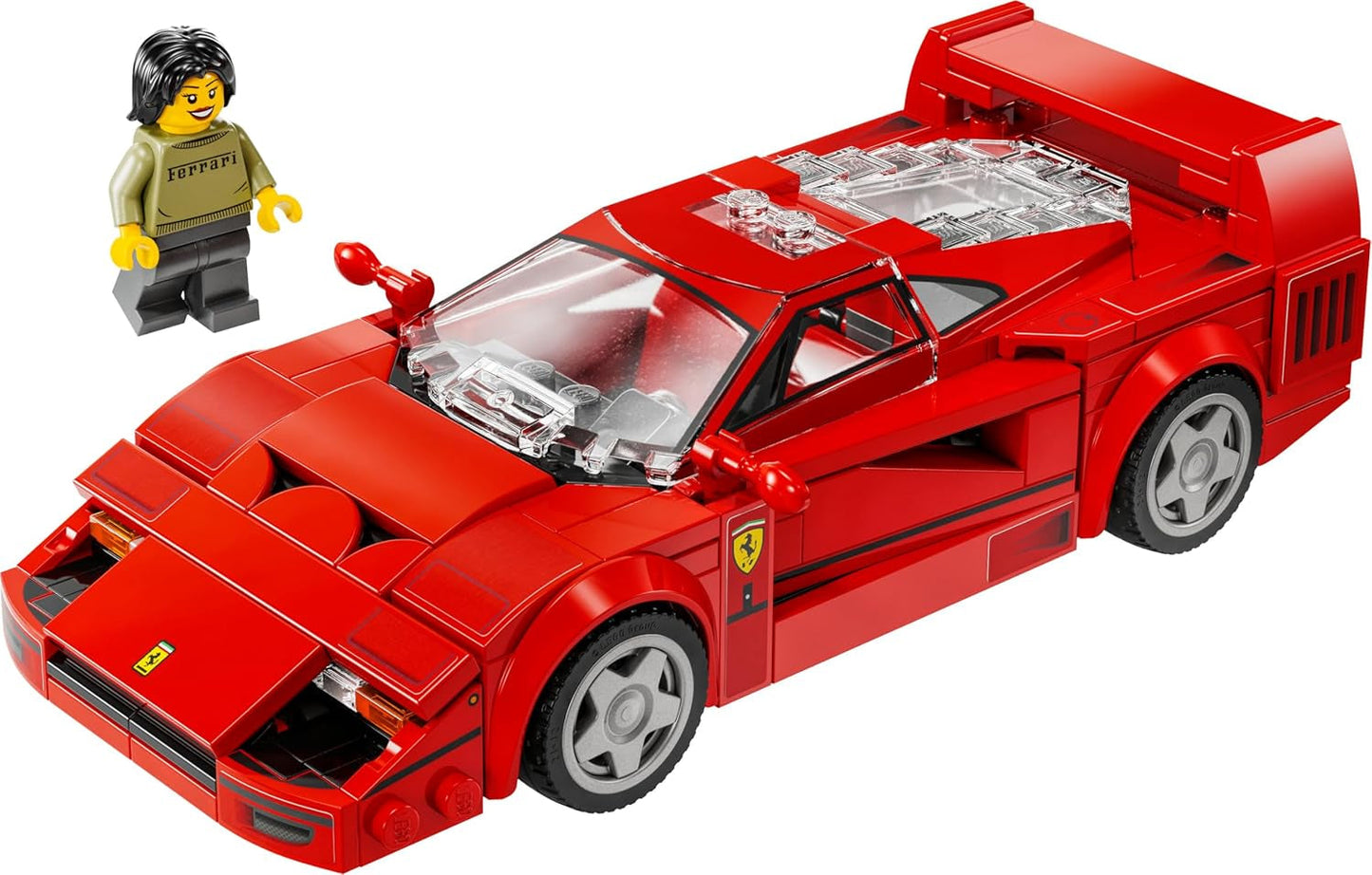 LEGO Speed Champions Ferrari F40 supersportwagen, speelset met bouwbare speelgoedauto en minifiguurbestuurder, verzamelbouwset voor kinderen, cadeau voor jongens en meisjes 76934 Bouwsets Besuche in LEGO-Store