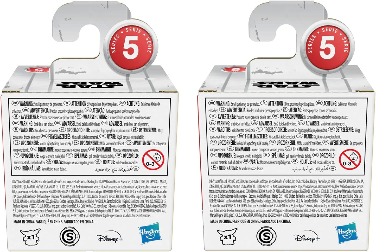 Star Wars Hasbro the Bounty Collection Series 5, Grogu Figures 2-pack, Helmspel, Peek-a-Boo-spel, 4+ jaar oud speelgoed, 5,5 cm, Multi, F5941 Actiefiguren Naty Shop