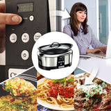 Crockpot, Slowcooker elektronisch, 5,7 L (5-6 personen) Slowcooker Naty Shop