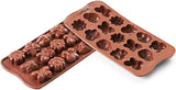 Silikomart 199199, mal voor chocolade, Lentemodel, 15 pralines, Brown Kitchen Naty Shop
