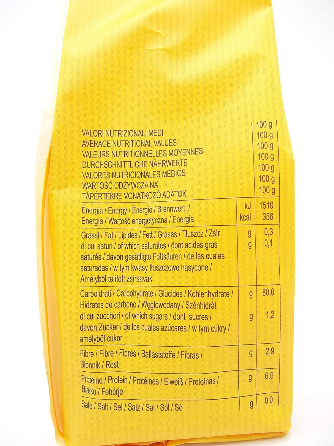 Dialsi stervormige pasta, glutenvrije maïs- en rijstpasta, brons gebakken, 100% Italiaanse ingrediënten, geen toevoegingen, kookt in 8-9 minuten, verpakking van 300 g