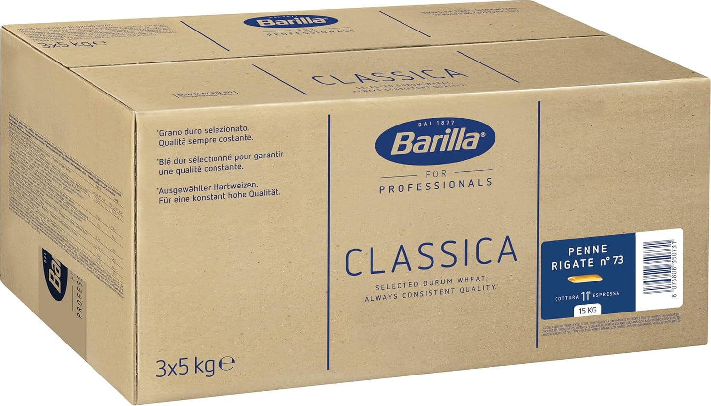 Penne Rigate Barilla durumtarwepasta n. 73 – Pak van 1 (1x5kg)