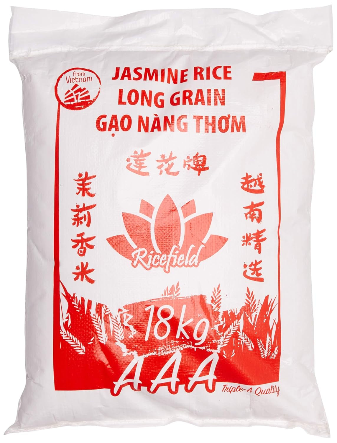 RIJSTVELD Jasmijn 100% rijst, langkorrelige, 1 kg