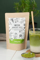 BIO Matchapoeder 100 g I Geen toevoegingen - 100% natuurlijk I Premium Japanse Matcha thee I Groene theepoeder van