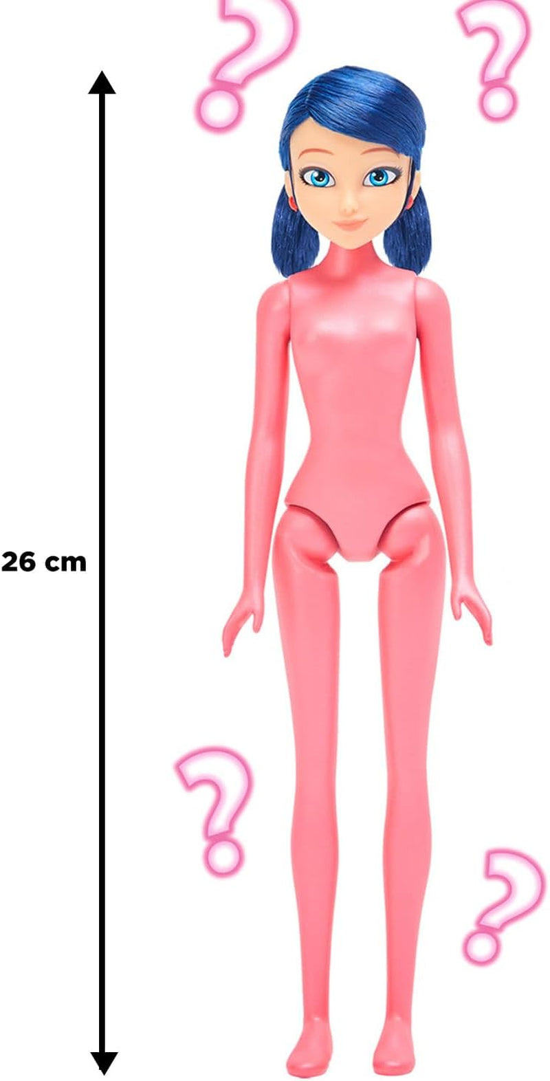 Bandai - Wonderbaarlijk lieveheersbeestje - Pop Marinette Kleurverandering Verrassing - Wonderbaarlijke verbonden pop, 26 cm + 3 verrassingen - Willekeurig model - P50390 Poppen Naty Shop