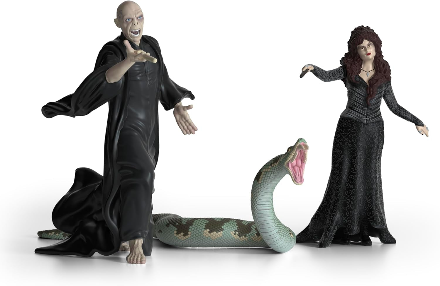 Schleich 42684 Lord Voldemort, Nagini & Bellatrix Lestrange, vanaf 6 jaar, HARRY POTTER - speelfiguur, 21 X 16 X 18 cm Actiefiguren Naty Shop Standaard titel
