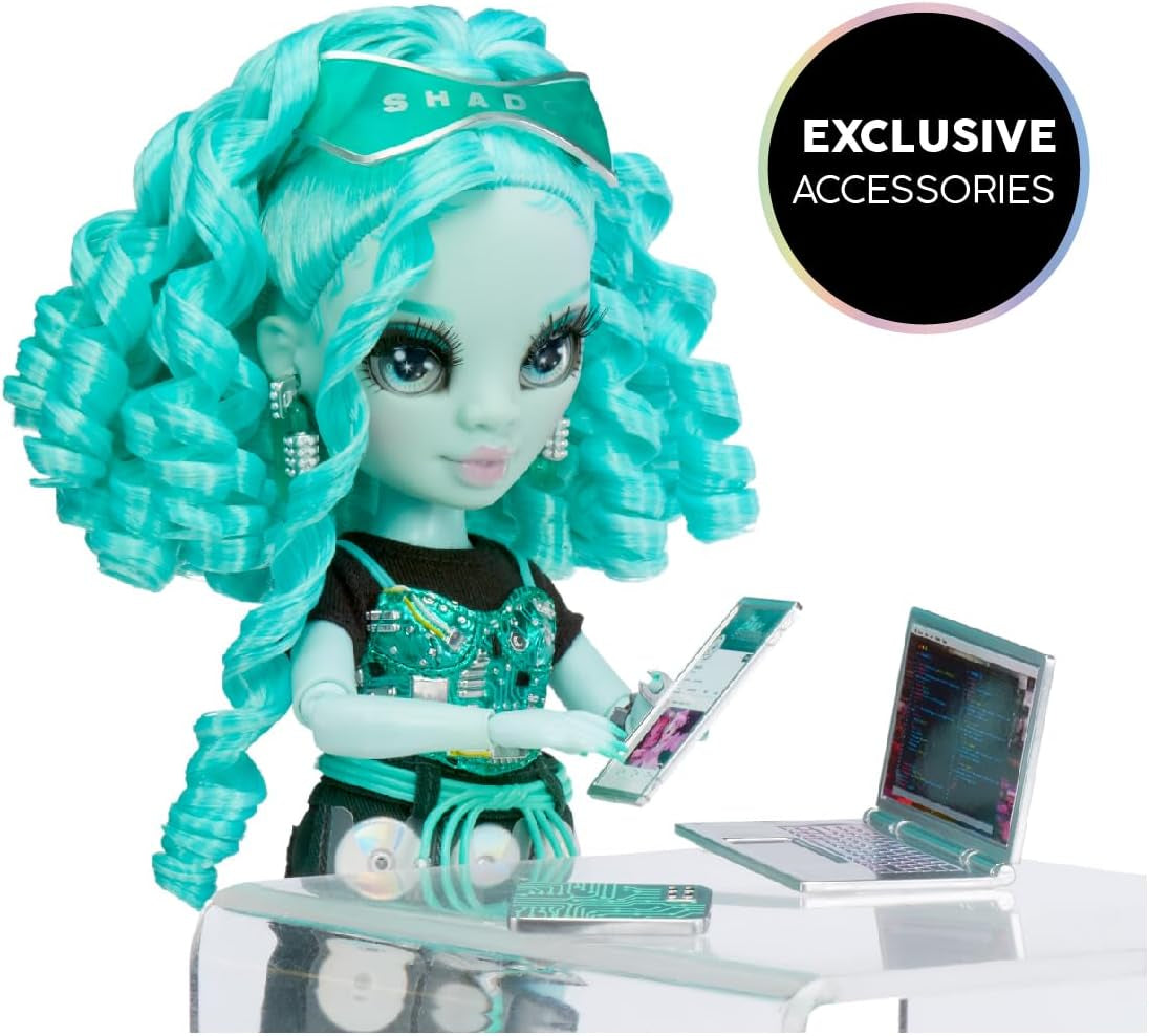 Rainbow High Shadow High Series 3 - Berrie Skies - Groene modepop - Modieuze outfit en meer dan 10 kleurrijke speelaccessoires - Ideaal voor 4-12-jarigen en verzamelaars
