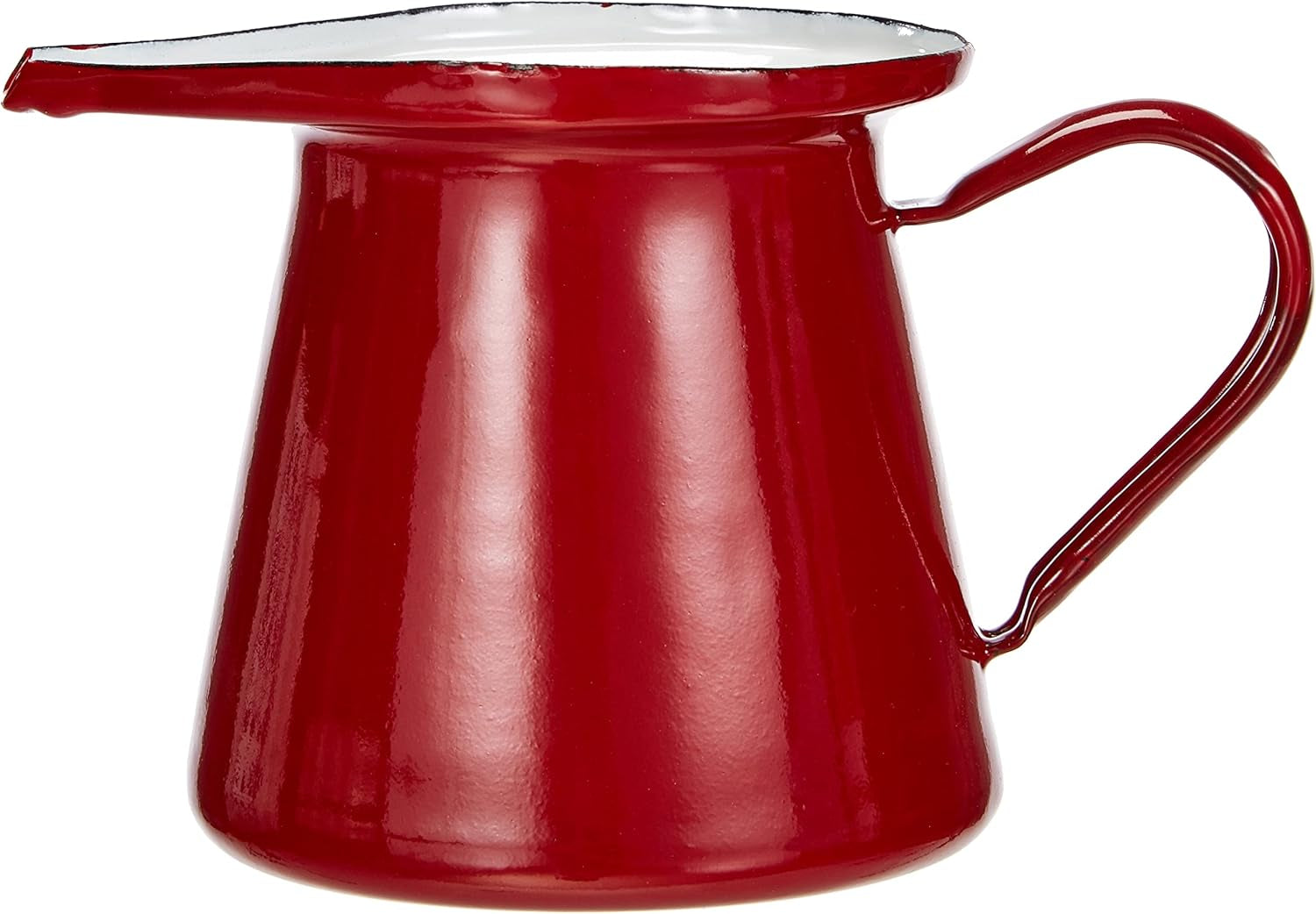 910550 – Rode melkbeker, 0,50 liter inhoud.