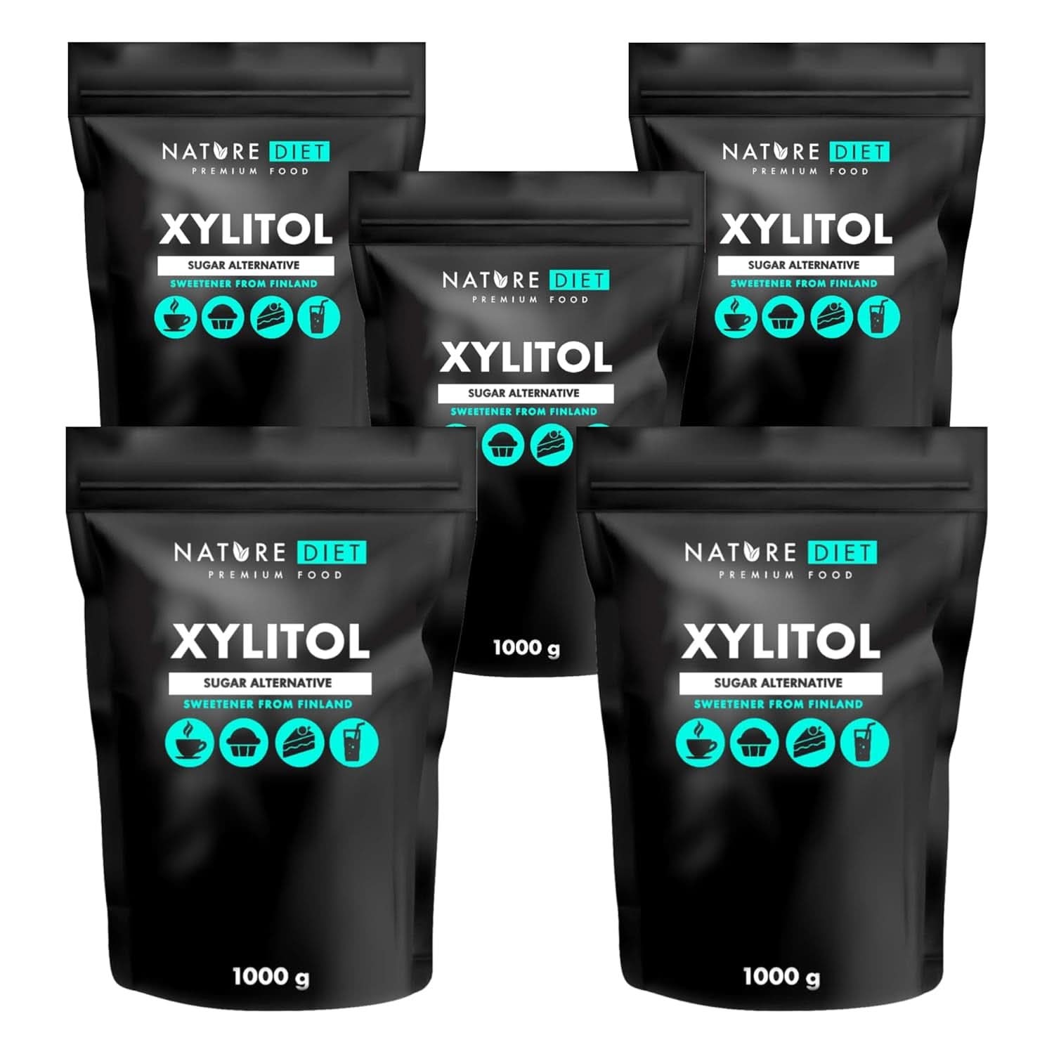 Nature Diet Xylitol, 1 kg Zoetstoffen Naty Shop