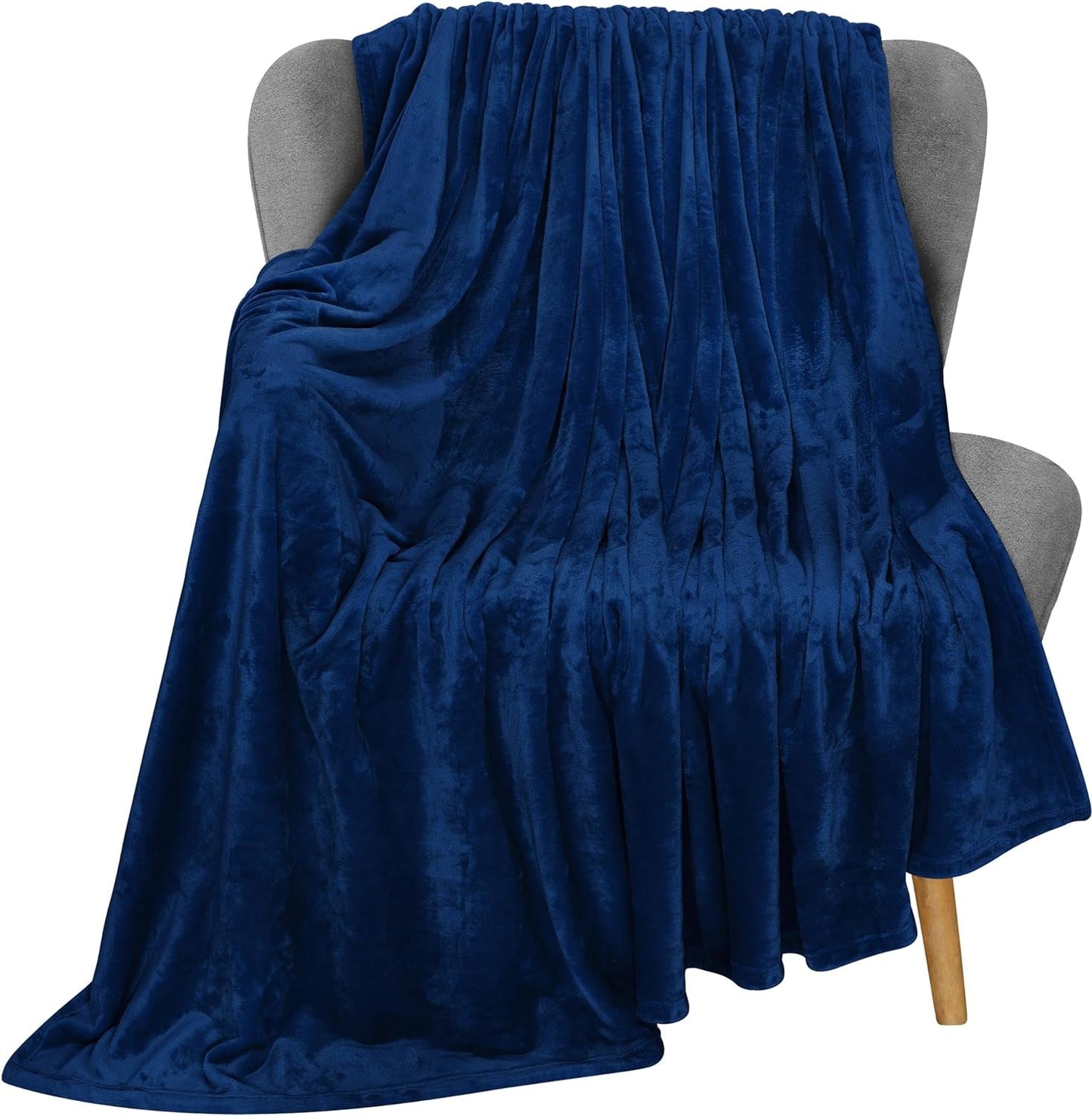 Utopia Bedding Gezellige fleecedeken [228x228 cm, grijs] Zachte, lichte, warme en donzige deken Comfortabele en ademende deken voor slaapbank, slaapbank, bedden en dekens Besuche den Utopia Bedding-Store Navy 152X127 Cm