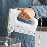 Bosch Hausgeräte Handrührer Clevermixx MFQ24200, 2 Rührbesen, 2 Spülmaschinengeeignet, 4 Stufen, Leicht, Leise, 400 W Weiß/Edelstahl Keuken Naty Shop