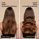 John Frieda - Deep Cleanse & Repair Mask/treatment - Inhoud: 250 ml - Met hennepzaadolie + voedende avocado - Kalmerend haarmasker voor beschadigd haar Naty Shop haarmasker