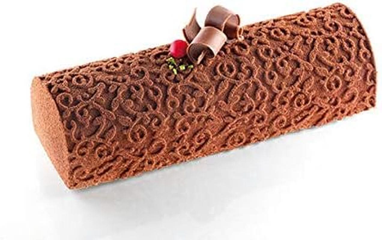 Silikomart Arabesque, Naty Shop Kitchen Kersttaartbakmat