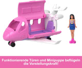 Mini BarbieLand Barbie pop en speelgoedvoertuigsets, 1,5" pop en iconisch kleurveranderend verrassingsspeelgoedvoertuig, HYF40