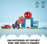 LEGO DUPLO Marvel Spins Motoravontuur, Fantasy Speelset voor de tv-serie Spidey en zijn supervrienden, educatief speelgoed om te bouwen en om te bouwen voor kinderen vanaf 2 jaar en ouder 10424 Bouwsets Besuche den LEGO-Store